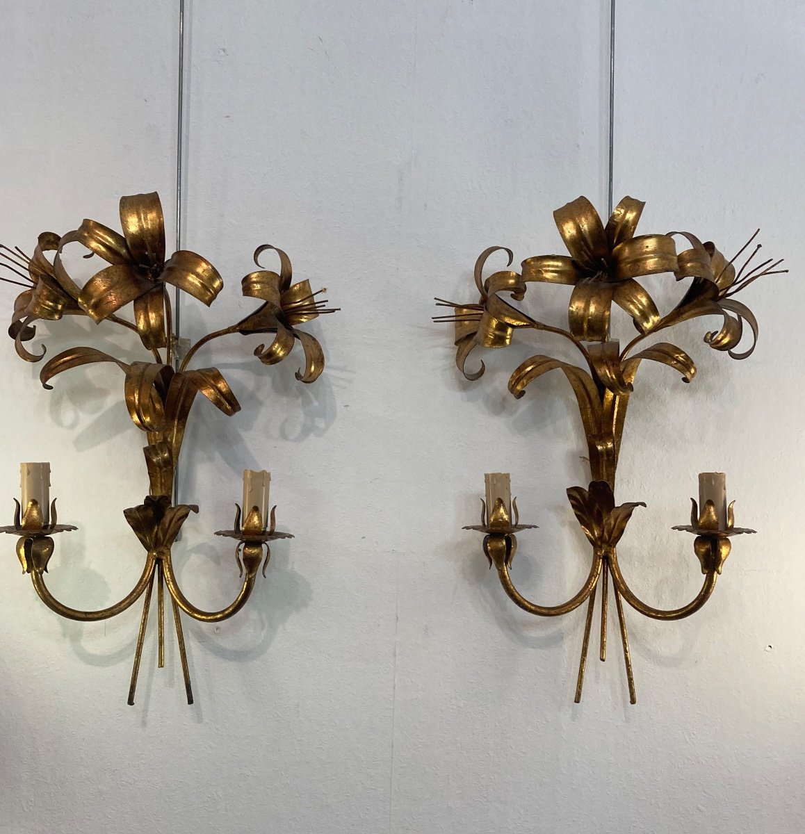 Pair Of Vintage Wall Lights 1960-photo-3